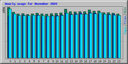 Hourly usage for November 2022